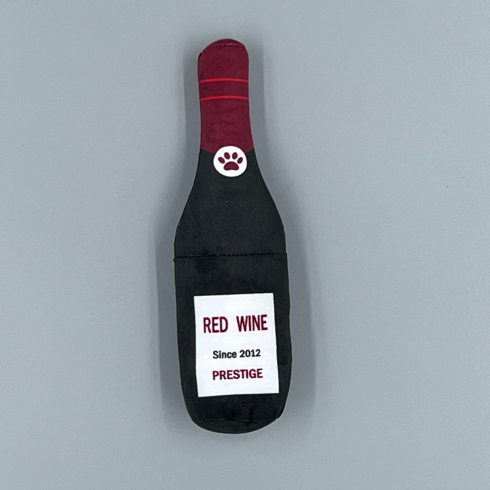 PawShop Red Wine Bottle Dog Toys
