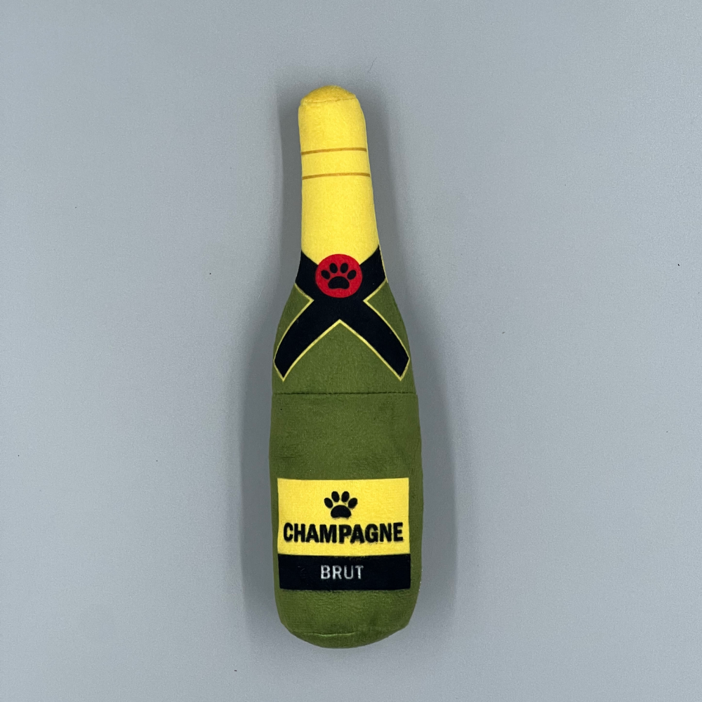 PawShop Champagne Wine Bottle Dog Toys